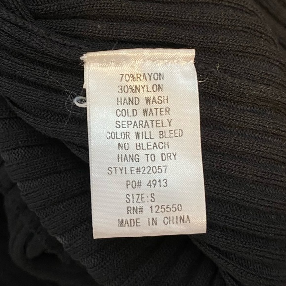 Hera Collection Black Bodycon Stretchy Midi Sweater Dress - Picture 5 of 7